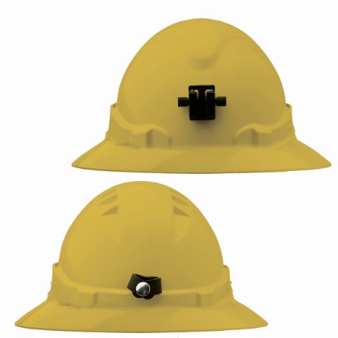 PROCHOICE V6 HARD HAT UNVENT FULL BRIM LAMP BRACK RATCHET HARN YELLOW